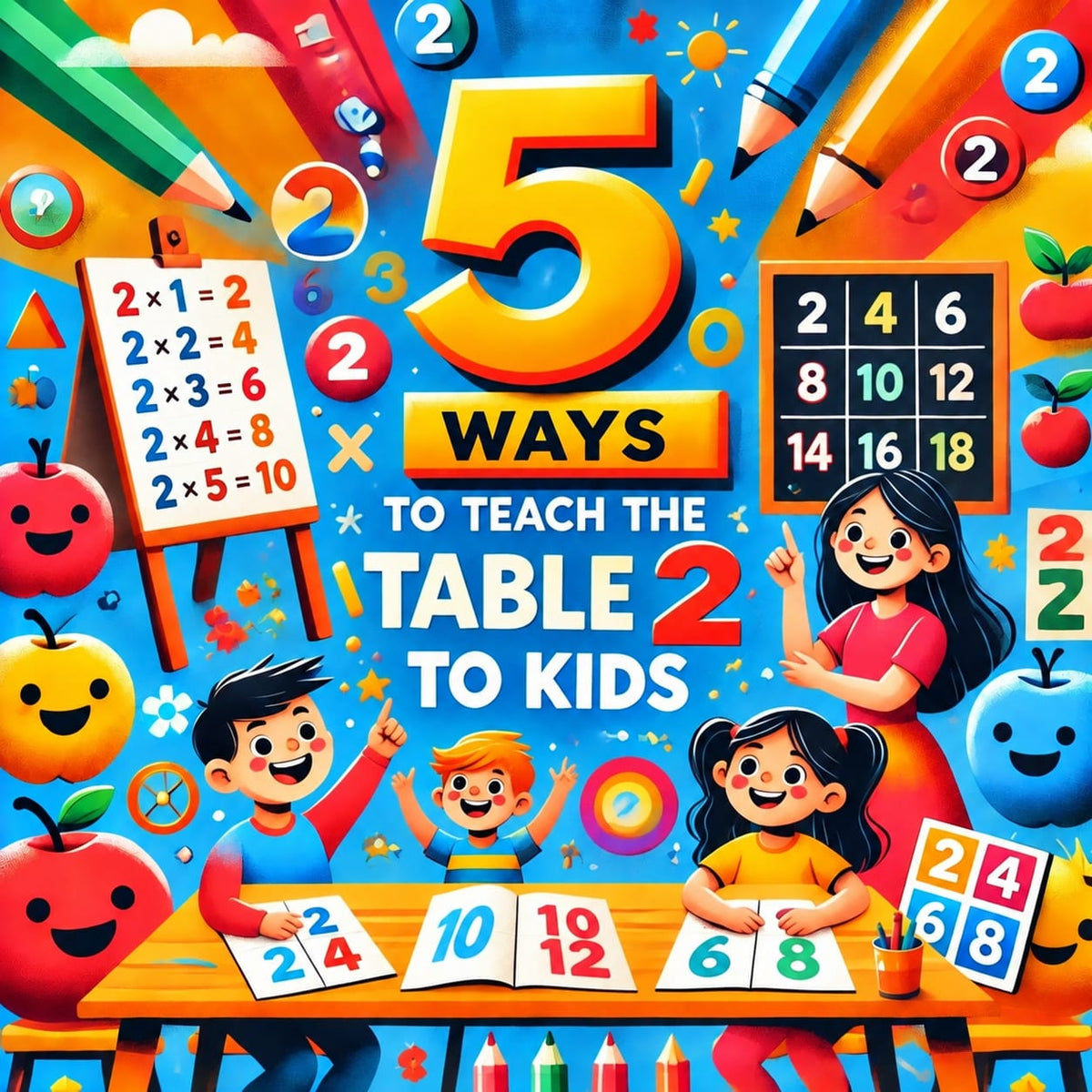 5 Ways to Teach the Table of 2 to Kids