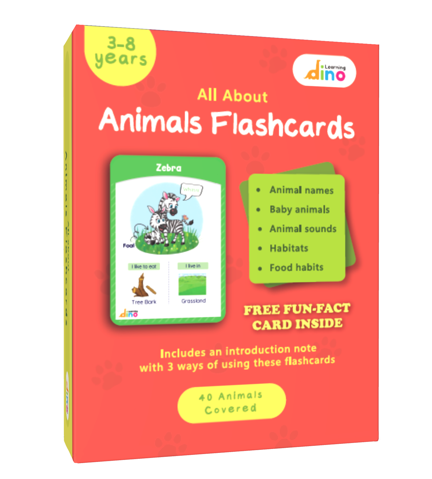 All About Animal Flashcards - Animal Flashcards For Kids (Ages 3-8 years)
