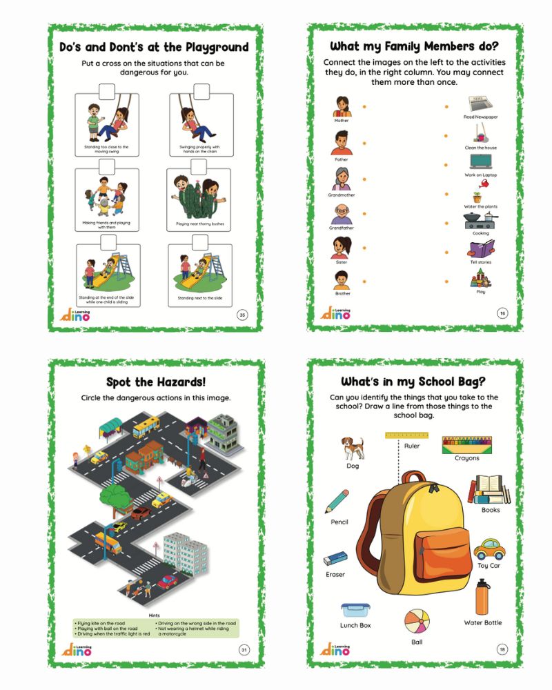 General Awarness, Logical reasoning Activity sheets