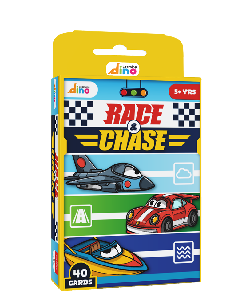 Race and Chase - Vehicles Trump Card Game For Kids