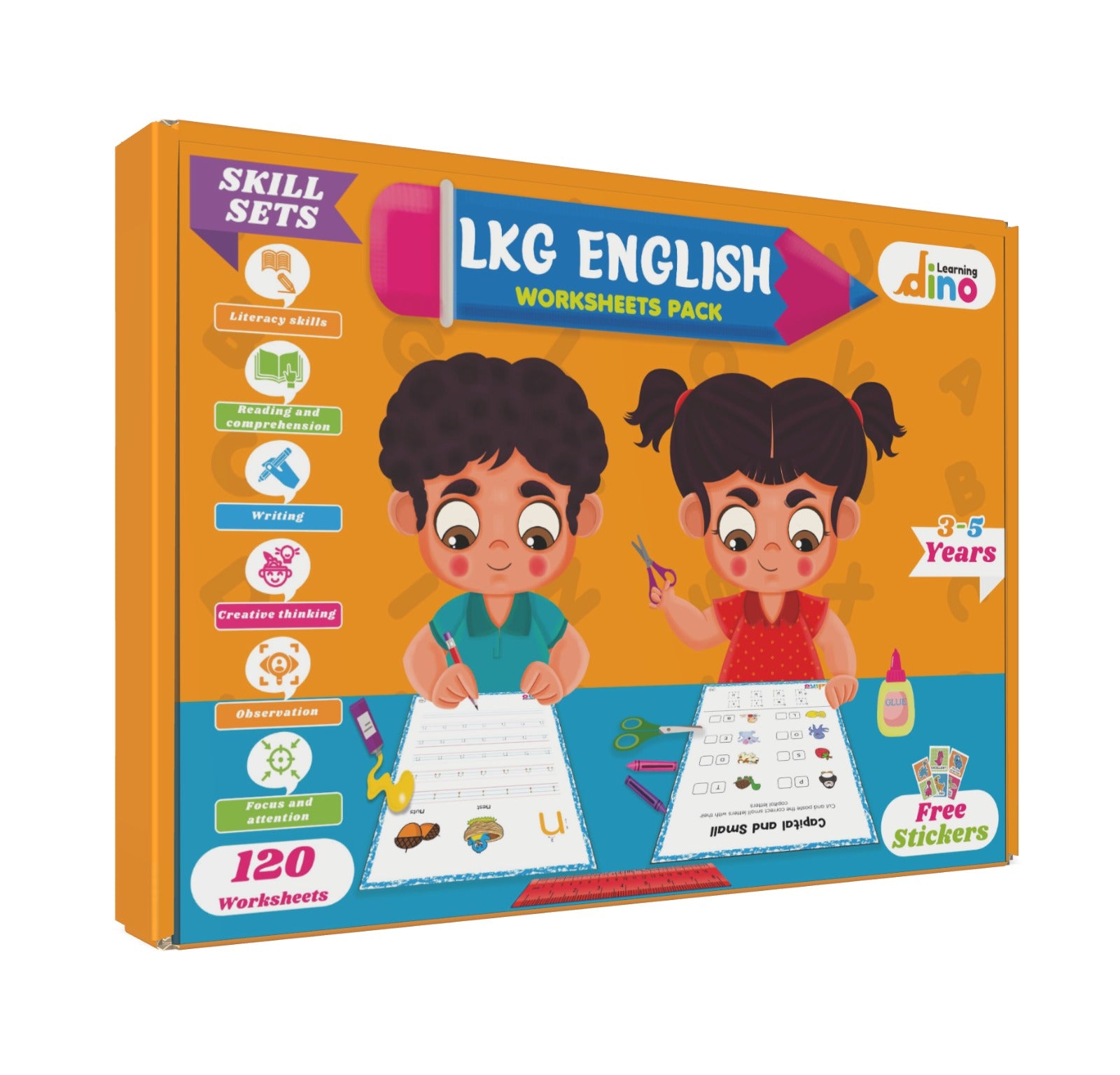 LKG English Practice Worksheets Pack