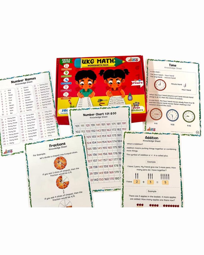 Maths Worksheets for UKG Kids (5 to 7 years)