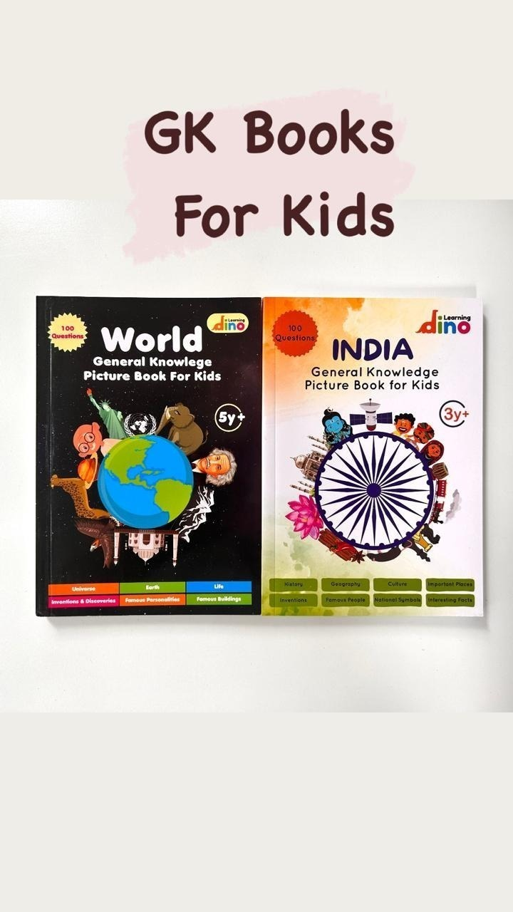 Learning Dino – World and India General Knowledge Picture Book Combo For Kids (0)