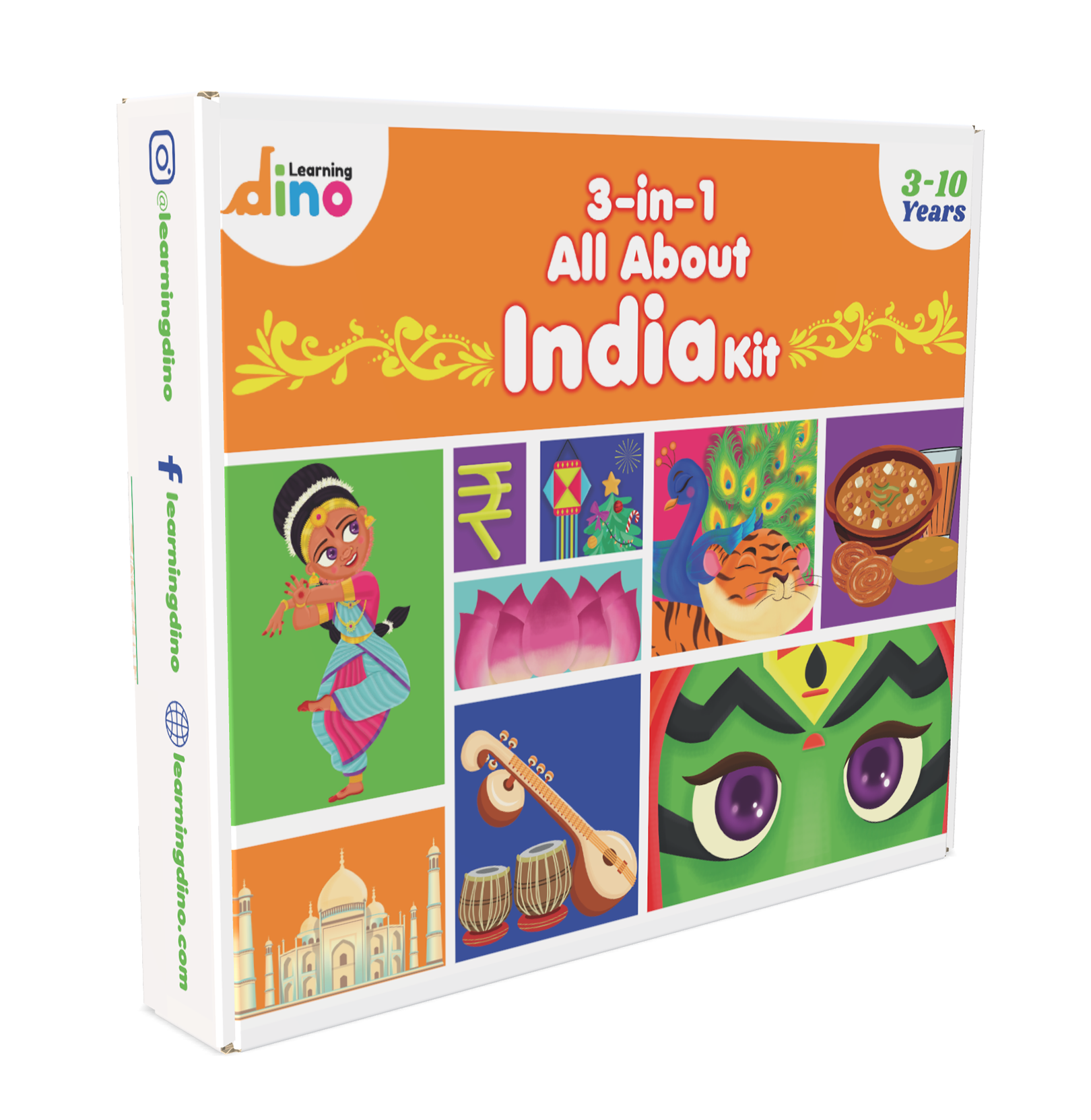 3 in 1 All About India Kit | General Knowledge (GK) Kit For Kids (Ages 3-10 years)