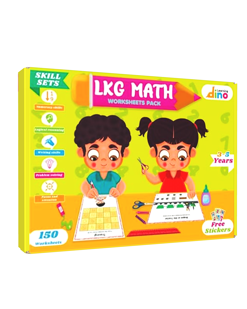 LKG Math Worksheets -150 Worksheets – Numbers, shapes, Sorting, Comparison, Classification and more