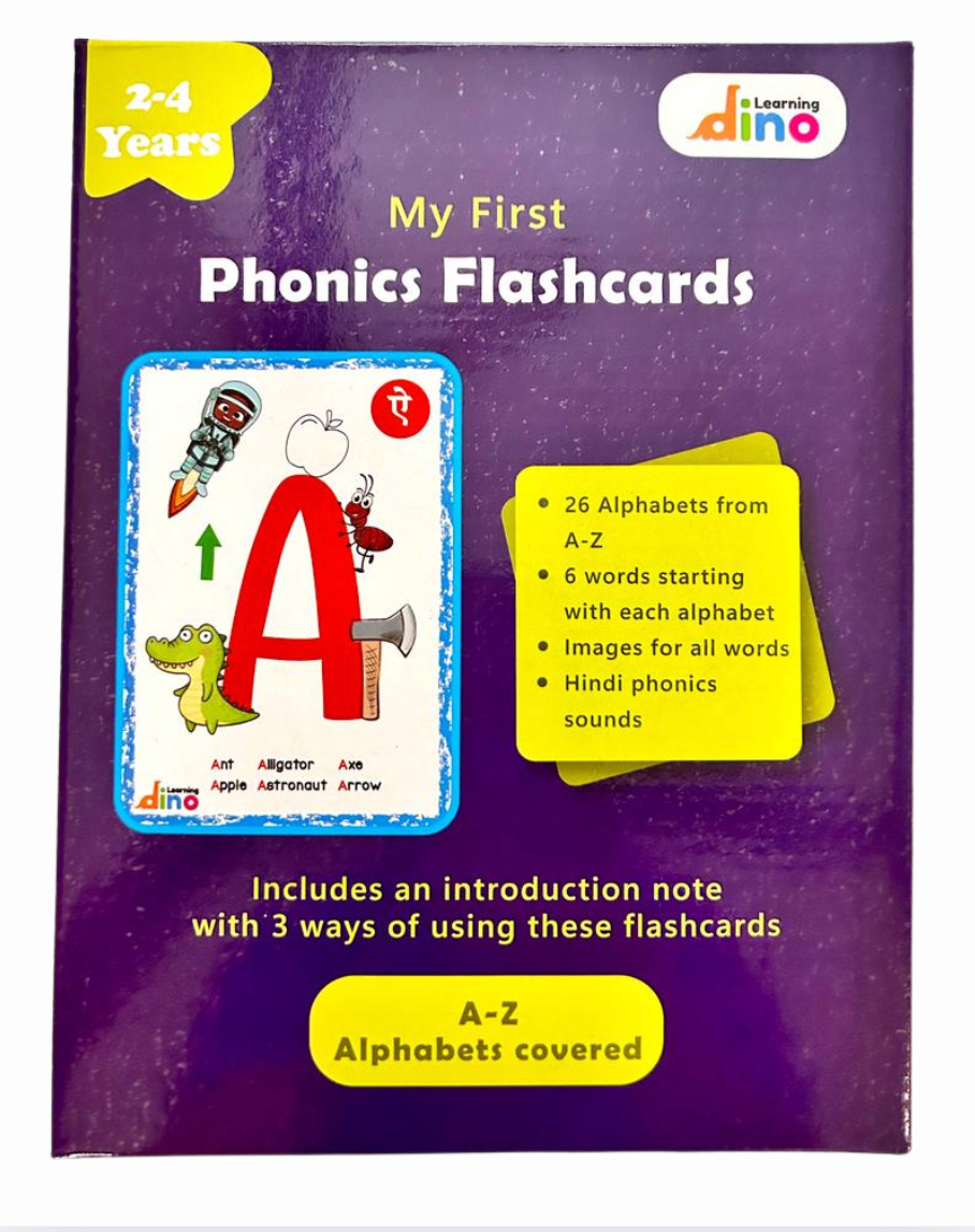 Phonics/Alphabet (ABC) Flashcards for 2 to 4 Year Old