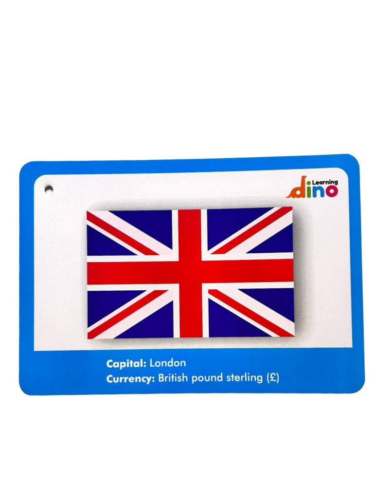 World Country Flags and India State and Capital Flashcards Combo For kids