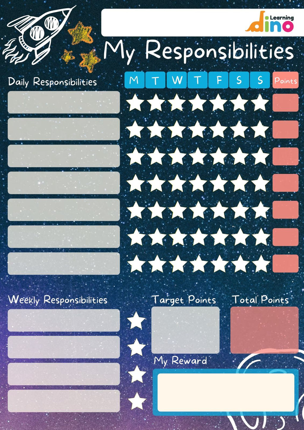 My Responsibility Chart For Kids