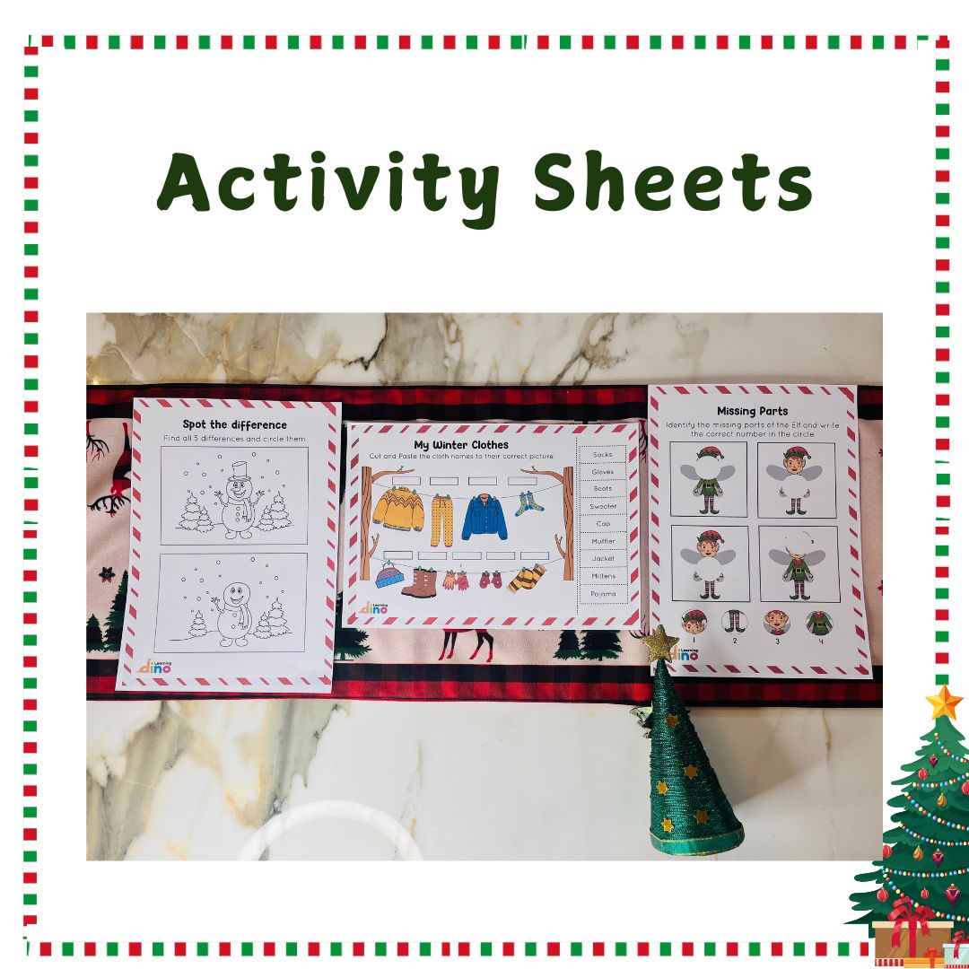 Learning Dino Jumbo Christmas Activity Kit for Kids